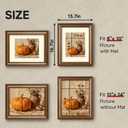 11x14 Gold Picture Frame Set of 4, Vintage Antique Picture Frames for Wall or Tabletop, 11 x 14 Ornate Bronze Photo Frame with Real Glass, Display 8x10 Poster with Mat or 11x14 without Mat, 4 Pack