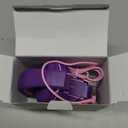 Kids Headphones, Wired Headphones for Kids On Ear with Microphone, 93dB Volume Limiter Headphone for Girls Boys, Foldable Lightweight Headphone for School Learning & Entertainment, Pink Purple