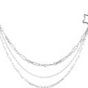 Silver Jeans Chain Multi Layer Star Pants Chain for Women Keychain Hip Hop Layered Punk Pocket Wallet Chains for Pants Trousers Men Women
