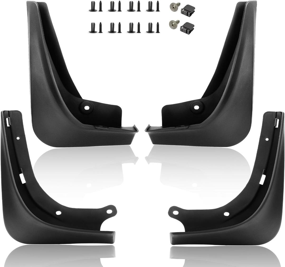 Mud Flaps Mud Splash Guard for 2016 2017 2018 2019 2020 2021 2022 2023 Tesla Model 3 No Drilling Required (Set of 4)