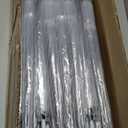 Reginary 30 Pieces Wedding Umbrellas Bulk Auto Open Stick Umbrellas with White European J Hook Handle Windproof Large Canopy Umbrella for Outdoor Wedding Bride Groom Photography Golf (Clear)