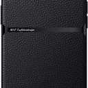 Kepuch Case Compatible for iPhone Xs Max  Litchi Grain Magnetic Holder Builtin Metal Plate Cover Bumper  Black