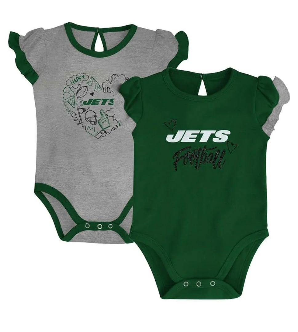 Outerstuff NFL Newborn Infants Too Much Love 2 Piece Creeper Bodysuit Romper Set, Size 24 M Outerstuff NFL Newborn Infants Too Much Love 2 Piece Creeper Bodysuit Romper Set, Size 24 M