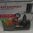 BLACK+DECKER 8-Cup Food Processor, Easy Assembly, Stainless Steel S-Blade, Shred, Slice, Chop, Puree, 450W Motor