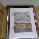11x14 Picture Frame -11x14 Metal Picture Frame With Mat For 8x10 | 14x11 Frame Aluminum | Plexiglass And Hanging Hardware Included | 11 by 14 Poster Frame, Set of 3, Black (11''x14''-3P Plexiglass)
