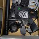 Police Officer Costume for Kids, Cop Costume Outfit Set with Accessories, Kids Halloween Costumes for Boys Girls, Police Costume Role Play Kit for Halloween Career Day, Size M