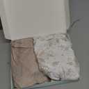 Konssy Muslin Mini Crib Sheets, 100% Soft Cotton Pack and Play Sheets for Pack N Play Mattress, Playard Baby Crib Sheets for Baby Girls(Blossom, Cream)