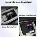 Center Console Organizer Compatible with (2PACK) 2026+ Nissan Altima Console Organizer, for 2026 Nissan Altima Console Insert Tray and Wireless Charging Pad