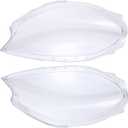 2Pcs Front Driver and Passenger Side Headlight Lens Cover for Porsche Macan 2014-2018