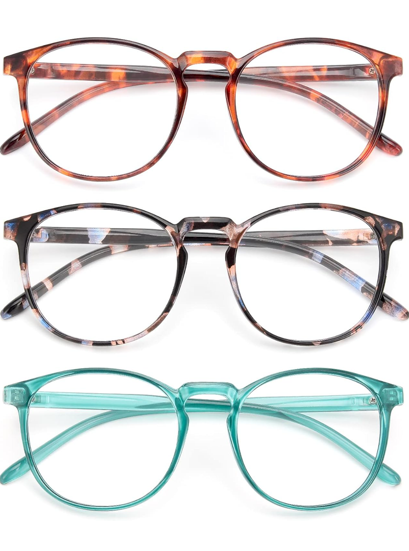 IBOANN Iconic Blue Light Glasses for Woman - Computer Glasses 99% Blue Light Blocking - Anti Eyestrain & UV Glare Protection