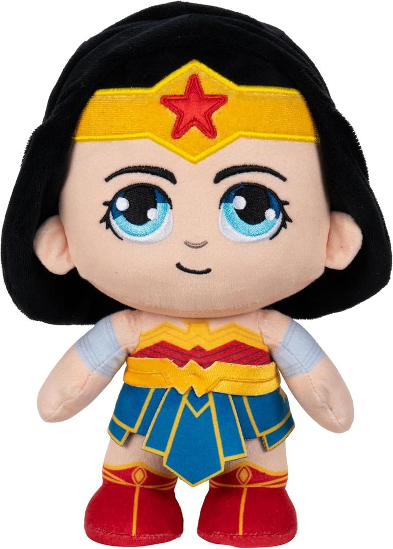 Jazwares DC Wonder Woman Plush - 8-Inch Stuffed Collectible Super Hero Toy from Warner Bros. Discovery - Officially Licensed - Ages 3+