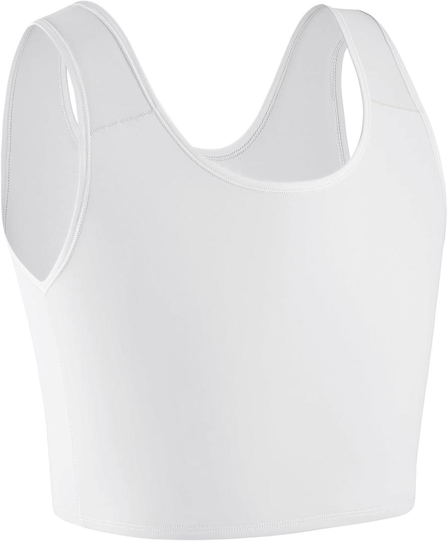 XUJI Transgender FTM Breathable Half Chest Binder (White, XL) XUJI Transgender FTM Breathable Half Chest Binder (White, XL)