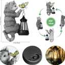 Cat Solar Garden Decor Outdoor Statue for Garden,Tree Faces Decor Outdoor,Cat Birthday Gifts for Women Mom