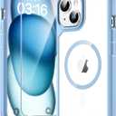 TAURI for iPhone 15 Case, Compatible with MagSafe [Anti-Yellowing] with Screen Protectors, Military-Grade Protection, Shockproof Slim Magnetic Phone Case for iPhone 15 6.1", Blue