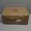 Perlapoc 40-Piece Wheat Straw Dinnerware Sets,Unbreakable Dishes Set for 8 - Drinking Cups, Plates and Bowls Sets, Reusable Microwave Safe Dinnerware Set for Home, Outdooor, RVs - Blue