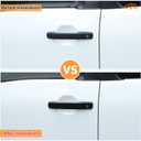Aunginsy Exterior Door Handle Trim Cover Compatible with Nissan Frontier 2022-2025, Front Rear Outside Door Grab Handle Panel Decorative Cover Protector Shell ABS Accessories, Without Smart Key Hole