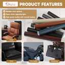 Leather Repair Patch, 17X79 Inch Self Adhesive Leather Repair Tape, Large Vinyl Patch Kit for Couches, Sofa, Furniture, Car Seats, Office Chairs, Cabinets, HandbagsDark Brown, 17X79 Inch