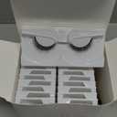 Nuogo 24 Pairs Reusable Self Adhesive Eyelashes No Glue Needed False Eyelashes Natural Look Easy to Apply Eye Lashes with Fake Eyelash Extension Applicator Tool (Natural Style,10 x 7 x 7 mm)