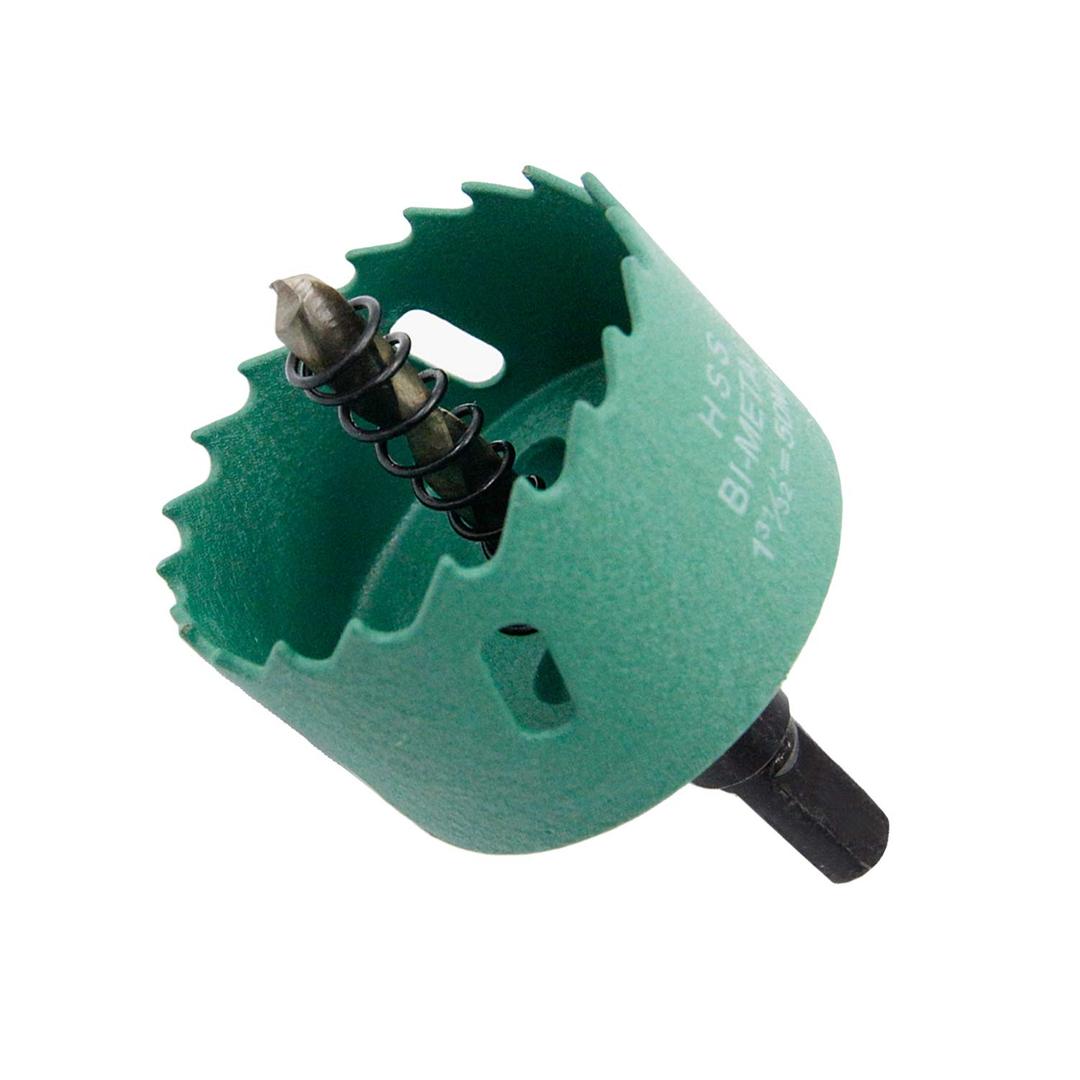 50 mm Hole Saw LAIWEI Hole Cutter with 1.97" HSS Ring Hole Drill for Cutting Holes in Wood, plasterboard, Aluminium Profiles, PVC and Other Materials(1-31/32")