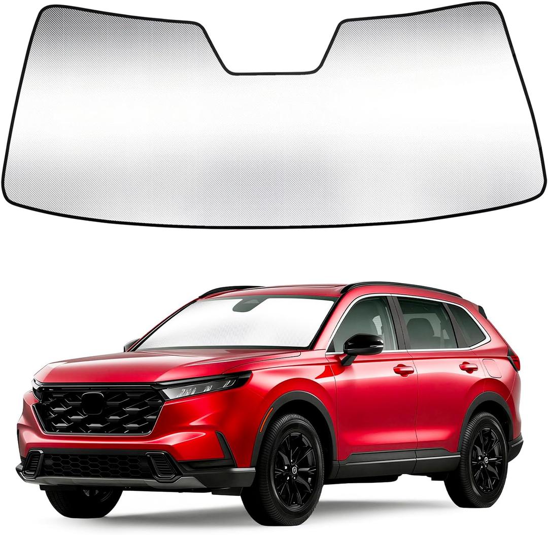 Windshield Sun Shade for Honda CRV 2023-2026 | Custom Fit, Foldable, Block Heat 99% UV Rays, Thick Window Sunshade, Keep Cooler