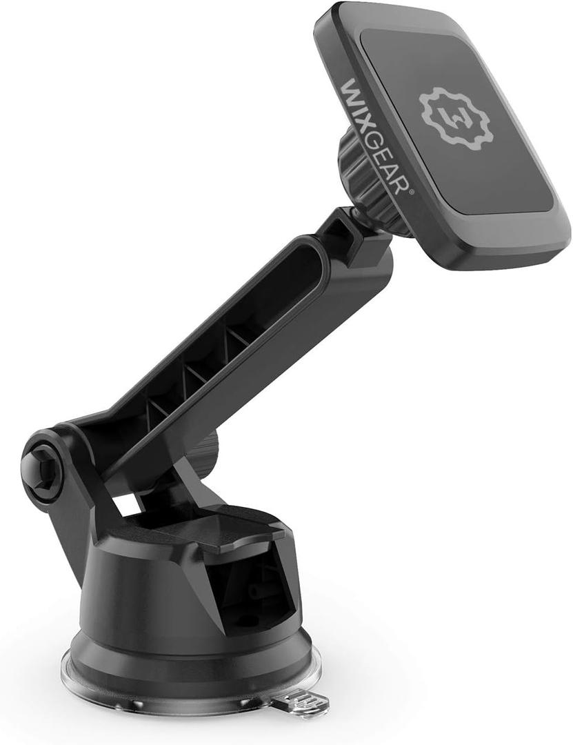 WixGear Dashboard Mount, Universal Magnetic Phone Holder for Car, Windshield Mount and Dashboard Mount Holder for Cell Phones and Tablets with Long Adjustable Arm  (New Rectangle Head) WixGear Dashboard Mount, Universal Magnetic Phone Holder for Car, Windshield Mount and Dashboard Mount Holder for Cell Phones and Tablets with Long Adjustable Arm  (New Rectangle Head)