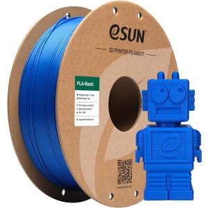 eSUN PLA Basic Filament 1.75mm, 3D Printer Filament High Speed PLA for Fast Printing, 1KG Spool (2.2 LBS) 3D Printing Filament for High Speed 3D Printers, Blue