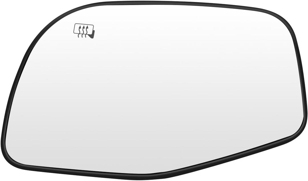 SCITOO Side View Mirror Glass Driver Left Side Fit For 2002-2005 For FORD/MERCURY EXPLORER/MOUNTAINER W/HEATED Chrome Flat Replacement Exterior Mirror Glass