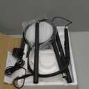 luckystyle Floor Lamp, Super Bright Dimmable LED Lamps for Living Room, Custom Color Temperature Standing Lamp with Remote Push Button, Adjustable Gooseneck Reading Floor Lamp for Bedroom Office Black