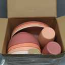 48 Pcs Dinnerware Sets, Unbreakable Plates and Bowls Sets, Reusable Dinnerware Sets for 4 People, Travel Camping Picnic Home Party Cutlery Set, Dishwasher Microwave Safe Dishes 