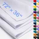 XSEINO Ice White Large Felt Fabric 72" X 36 "(2 Square Yards), 1.4 mm Thick Soft Felt Fabric Sheet for Crafts, White Series Colors Soft Nonwoven Fabric, Fit for Decoration, Sewing, DIY Crafts