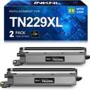 InkNI Compatible Toner Cartridges Replacement for Brother TN229XL Black TN229 TN229XLBK TN-229XL Toner High Yield Work for MFC-L3780CDW MFC-L3720CDW HL-L3280CDW HL-L3220CDW HL-L3300CDW Printer, 2 Pack