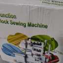 2026 Serger Overlock Machine with 3/4 Thread Capability, Metal Frame Serger Sewing Machine 1,250 Stitches/Minute, 12 Stitch Patterns, Re-thread Guide, Foot Controller for Home, LED Light, White
