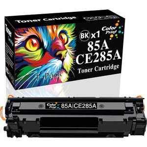 ColorPrint Compatible CE285A Toner Cartridge Replacement for Hp 85A 285A for Pro P1102w P1102 1102w M1217nfw M1212nf MFP P1102whp P1100 M1132 M1210 M1130 Printer (1-Pack, Black)