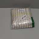 jinchan Striped Linen Kitchen Curtains 54 Inches Short Curtains Farmhouse Modern Cafe Style Window Treatments Airy Light Filtering Rod Pocket for Living Room Bathroom 2 Panels Taupe Grey