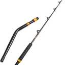 Fiblink Bent Butt Fishing Rod 2-Piece Saltwater Offshore Trolling Rod Big Game Roller Rod Conventional Boat Fishing Pole