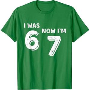 7 Year Old Birthday Shirt - was 6 Now I'm 7 67 Funny T-Shirt Small