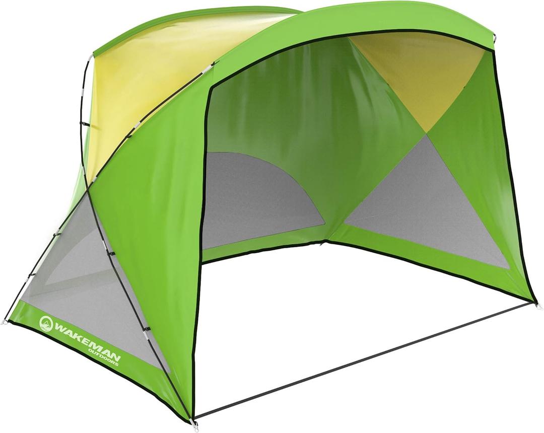Beach Tent - Sun Shelter for Shade with UV Protection and Water-Resistant Coating for Sports Events and More with Carry Bag by Wakeman Outdoors, X-large