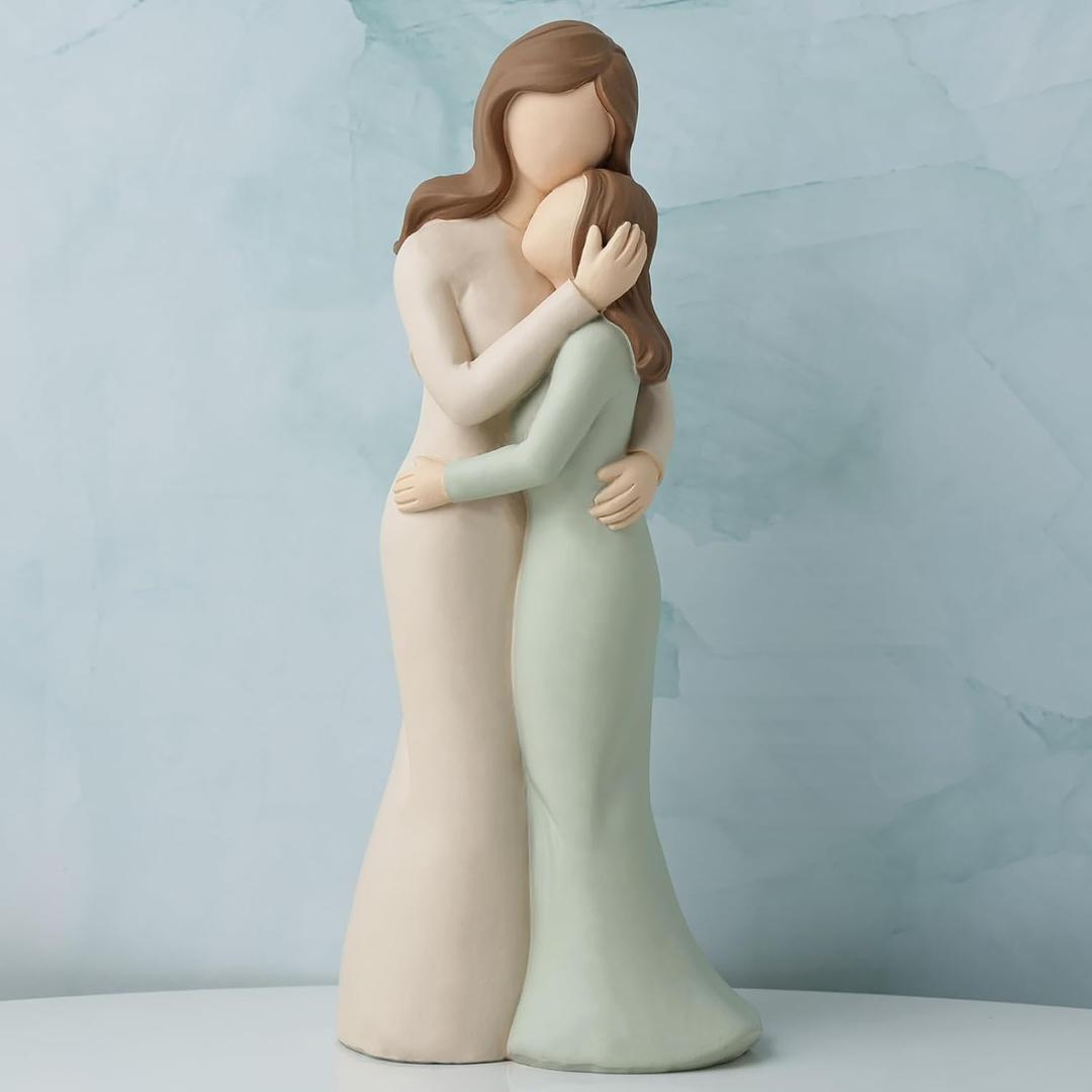 Mother Daughter Figurines Gifts for Mom from Daughter Mother of the Bride Gifts to My Mom, I Love You Moms Statue Mothers Day Figurines Sentimental Gift for Moms Wife Christmas Birthday Gift for Women