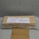 WOPITUES Wood Floating Shelves Set of 6, Shelves for Wall Decor, Farmhouse Shelf for Bedroom, Bathroom Storage Shelves, Book Shelves for Living Room - Rustic Brown (16.5 Inch)