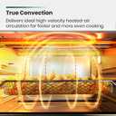 VAL CUCINA Infrared Heating Air Fryer Toaster Oven, Extra Large Countertop Convection Oven 10-in-1 Combo, 6-Slice Toast, Enamel Baking Pan Easy Clean with Recipe Book, Black Matte Stainless Steel, 16.7"D x 16.1"W x 13"H