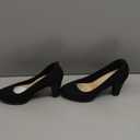 JENN ARDOR Women's Pumps Chunky Heels Platform Shoes Comfort Round Closed Toe Block Heel Pumps Dress High Heeled Office Shoes for Ladies More Than 3 inch Heel (9, Black)