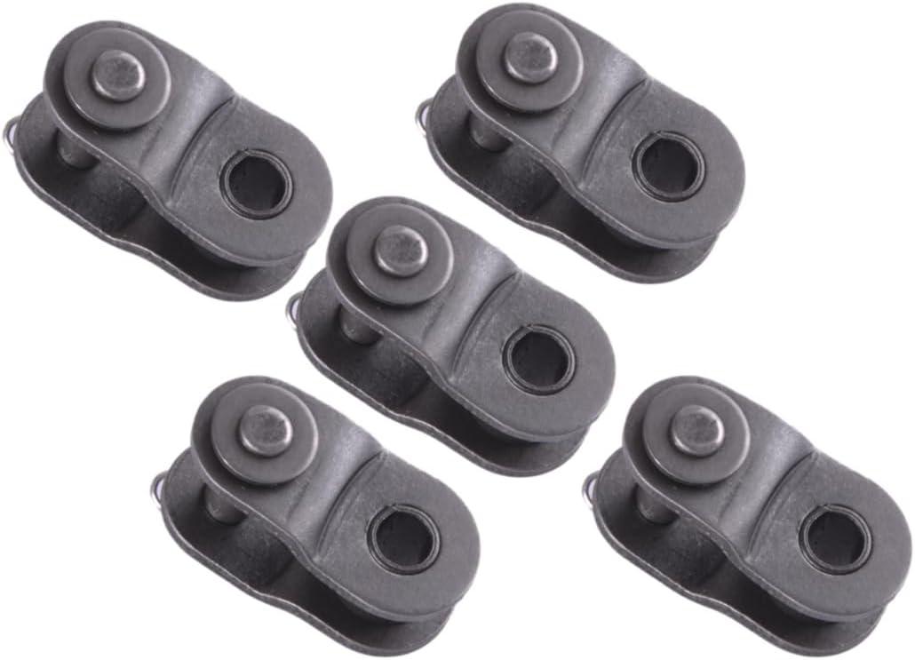5set Motorcycle 520 Roller Chain Offset Link Crank Link Half Link Compatible for Pro Series 520 Non O-Ring Chain