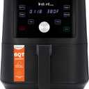 Instant Pot Vortex 6QT XL Air Fryer, 4-in-1 Functions that Crisps, Roasts, Reheats, Bakes for Quick Easy Meals, 100+ In-App Recipes, is Dishwasher-Safe, from the Makers of Instant Pot, Black, 6 Quarts