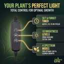 Bloom Lume LED Grow Lights for Indoor Plants Full Spectrum - Features Multi Mode Color Spectrums, Dimmable, Auto Timer, Clip on Gooseneck Plant Lamp