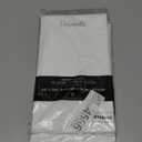 Party Solids 6-Pack Premium Plastic Tablecloth 54in. x 108in. Rectangle Plastic Table Cover - White