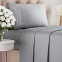 Twin Size 3 Piece Sheet Set - Comfy Breathable & Cooling Bed Sheets Set - Hotel Luxury Bedding for Women, Men, Kids, Teens, Boys & Girls - Deep Pockets, Soft and Wrinkle Free - Oeko-Tex - Steel Blue