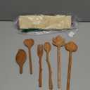 Natural Wooden Spoons and Forks Set (Set of 6), Hostess Gifts for Women, Couple, Valentines Gifts Ideas, New Year for Mom, Kitchen Cottagecore, Handmade Cooking Gift Ideas