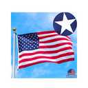 American Flag 3x5 Ft Outdoor Heavy Duty,100% in USA Longest Lasting American Flags For Outside 3x5,American Flag 3x5 Embroidered Stars,Us Flags 3x5 Outdoor Best In Usa High Wind Stitched Stripes,Outdoor 3x5 American Flag Nylon,Embroidered Outside All