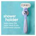 Gillette Venus Extra Smooth Contour Razor for Women, Includes 1 Reusable Razor Handle + 4 Count 5-Bladed Razor Refills, Women's Razor with Flexiball Pivoting Handle and Shower Holder