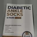 Pembrook Ankle Diabetic Socks for Women & Men | 6 Pairs | Wide Non Binding Socks Quarter Length | Edema Neuropathy Socks